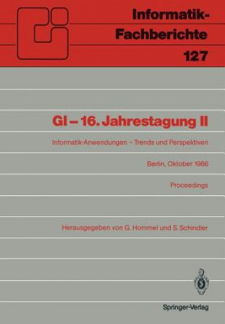 Kniha GI   16. Jahrestagung II Günther Hommel