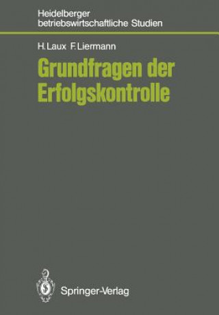 Könyv Grundfragen Der Erfolgskontrolle Helmut Laux