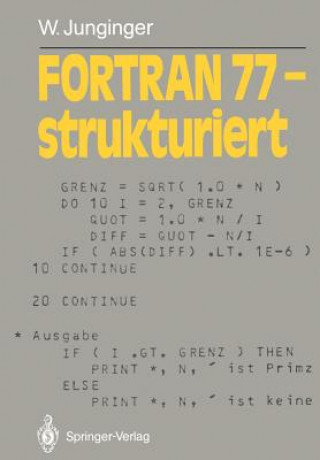 Knjiga FORTRAN 77 - strukturiert Werner Junginger