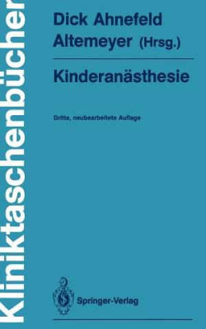 Könyv Kinderanästhesie Friedrich W. Ahnefeld