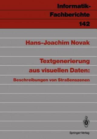 Könyv Textgenerierung Aus Visuellen Daten: Beschreibungen Von Strassenszenen Hans-Joachim Novak
