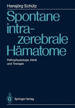 Kniha Spontane Intrazerebrale Hamatome Hansjörg Schütz