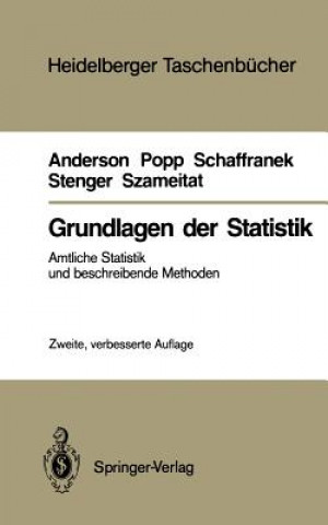 Knjiga Grundlagen der Statistik Oskar Anderson