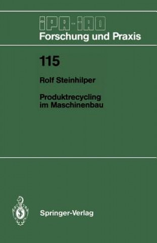 Livre Produktrecycling Im Maschinenbau Rolf Steinhilper