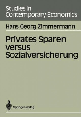 Książka Privates Sparen Versus Sozialversicherung Hans G. Zimmermann