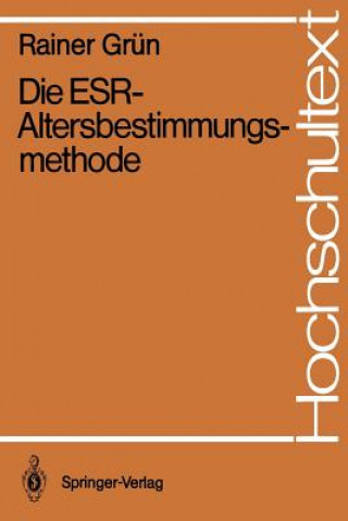 Libro Die ESR-Altersbestimmungsmethode Rainer Grün