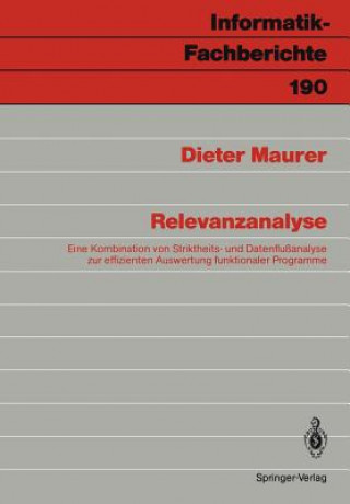 Libro Relevanzanalyse Dieter Maurer