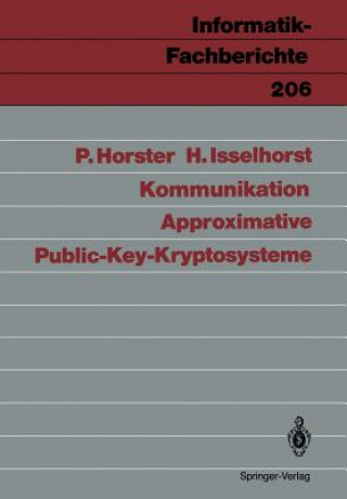 Kniha Approximative Public-Key-Kryptosysteme Patrick Horster