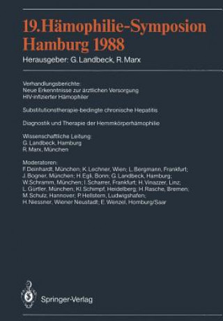 Book 19. Hamophilie-Symposion Hamburg Günter Landbeck