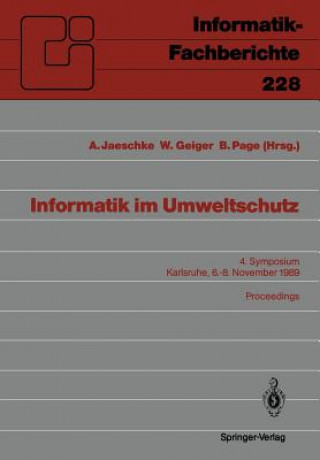 Kniha Informatik im Umweltschutz Werner Geiger