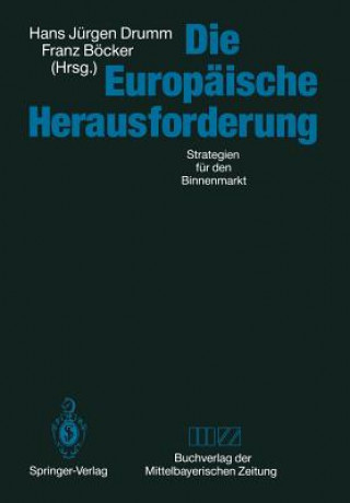 Kniha Die Europaische Herausforderung Franz Böcker