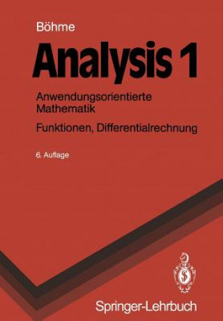 Kniha Analysis 1 Gert Böhme