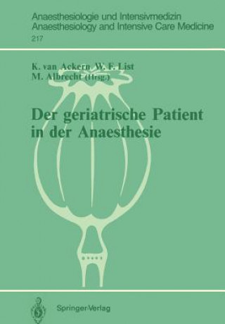 Kniha Geriatrische Patient in Der Anaesthesie Klaus Van Ackern