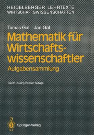 Carte Mathematik fur Wirtschaftswissenschaftler Tomas Gal