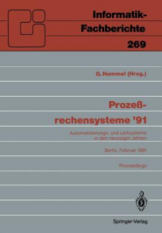 Книга Prozessrechensysteme '91 Günter Hommel
