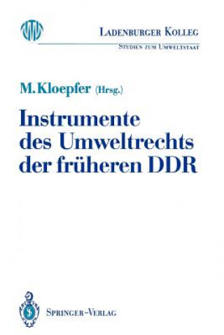 Carte Instrumente des Umweltrechts der früheren DDR Michael Kloepfer