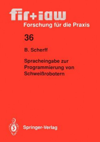 Könyv Spracheingabe zur Programmierung von Schweissrobotern Birgit Scherff