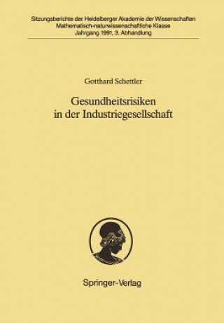 Kniha Gesundheitsrisiken in der Industriegesellschaft Gotthard Schettler