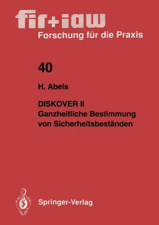 Kniha Diskover II Ganzheitliche Bestimmung Von Sicherheitsbestanden Helmut Abels