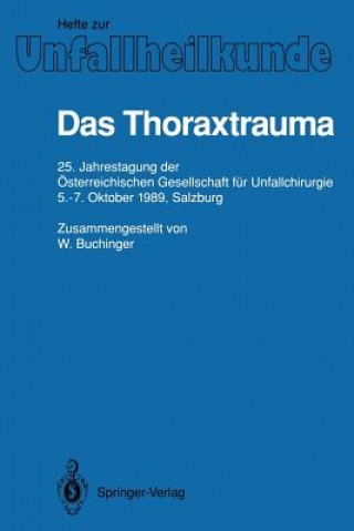 Book Das Thoraxtrauma W. Buchinger