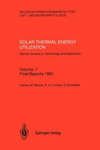 Buch Solar Thermal Energy Utilization. German Studies on Technology and Application Manfred Becker