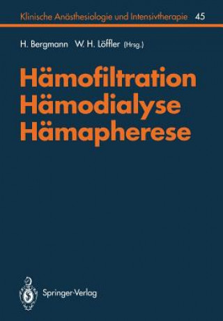 Knjiga Hamofiltration, Hamodialyse, Hamapherese H. Bergmann