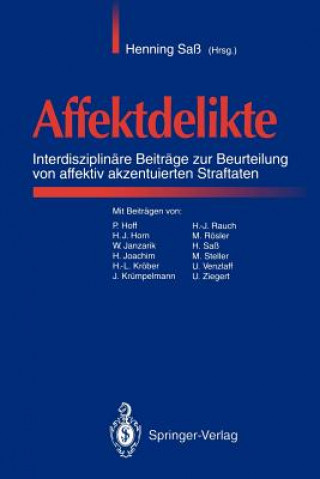 Buch Affektdelikte Henning Saß