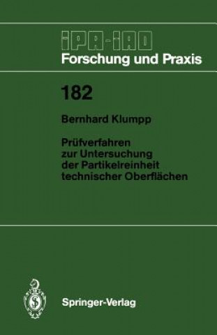 Libro Prüfverfahren zur Untersuchung der Partikelreinheit technischer Oberflächen Bernhard Klumpp