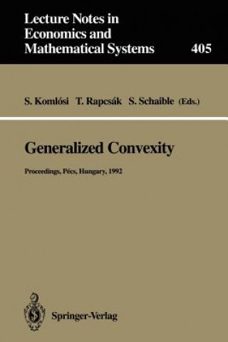 Книга Generalized Convexity Sandor Komlosi