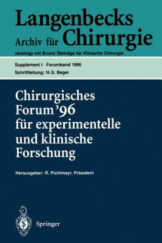 Kniha Chirurgisches Forum '96 fur experimentelle und klinische Forschung W. Hartel