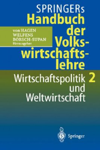 Livre Springers Handbuch Der Volkswirtschaftslehre 2 Axel Börsch-Supan