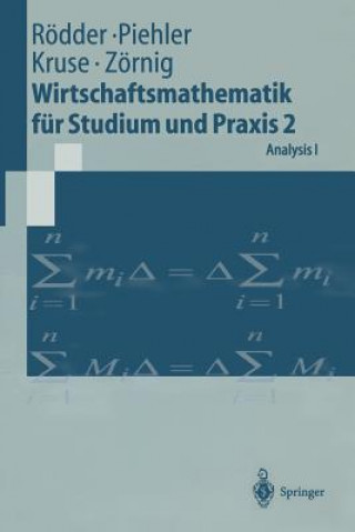 Książka Wirtschaftsmathematik fur Studium und Praxis 2 Wilhelm Rodder