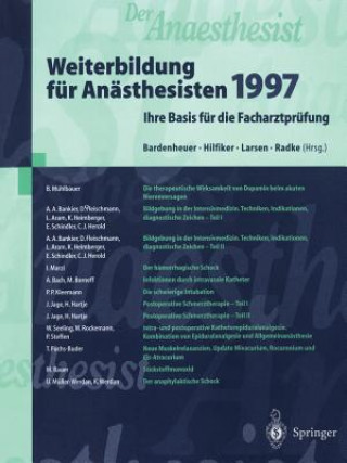 Książka Weiterbildung für Anästhesisten 1997 