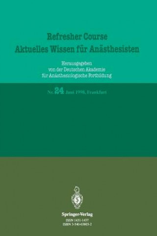 Carte Juni/Juli 1998, Frankfurt Deutschen Akademie Fur Anasthesiologische Fortbildung