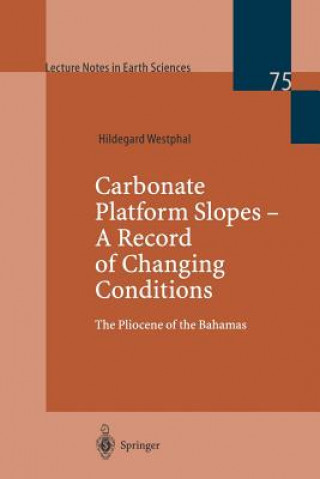 Kniha Carbonate Platform Slopes - A Record of Changing Conditions Hildegard Westphal