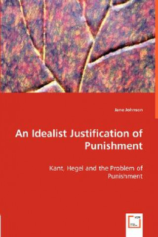 Libro Idealist Justification of Punishment Jane Johnson