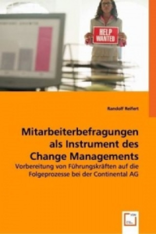 Książka Mitarbeiterbefragungen als Instrument des Change Managements Randolf Reifert