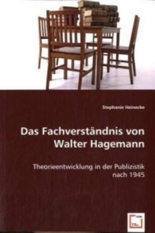 Kniha Das Fachverständnis von Walter Hagemann Stephanie Heinecke