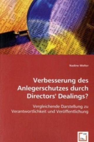 Kniha Verbesserung des Anlegerschutzes durch Directors` Dealings? Nadine Welter