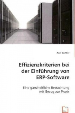 Książka Effizienzkriterien bei der Einführung von ERP-Software Axel Bünder