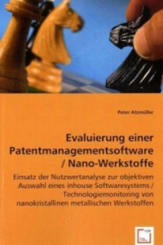 Książka Evaluierung einer Patentmanagementsoftware / Nano-Werkstoffe Peter Atzmüller