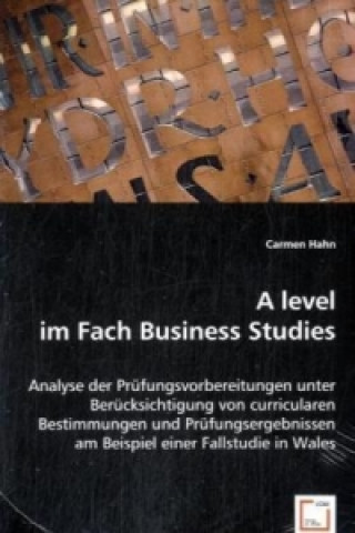 Kniha A level im Fach Business Studies Carmen Hahn