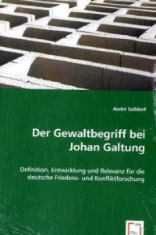 Könyv Der Gewaltbegriff bei Johan Galtung André Soßdorf