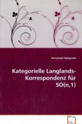 Könyv Kategorielle Langlands-Korrespondenz für SO(n,1) Immanuel Halupczok