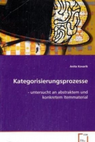 Kniha Kategorisierungsprozesse Anita Kovarik