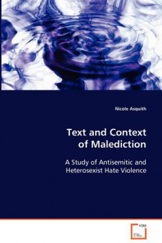 Kniha Text and Context of Malediction Nicole Asquith