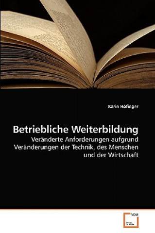 Kniha Betriebliche Weiterbildung Karin Hofinger