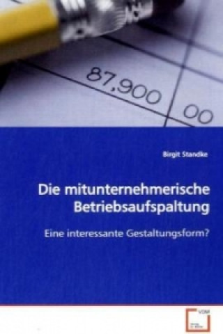Könyv Die mitunternehmerische Betriebsaufspaltung Birgit Standke