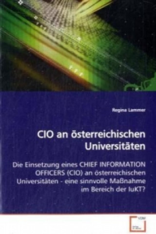 Book CIO an österreichischen Universitäten Regina Lammer