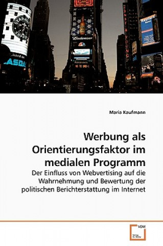 Książka Werbung als Orientierungsfaktor im medialen Programm Maria Kaufmann